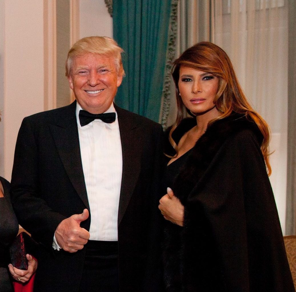 Donald Trump and Melania New Year's Eve