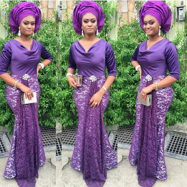 Aso ebi gallery purple image