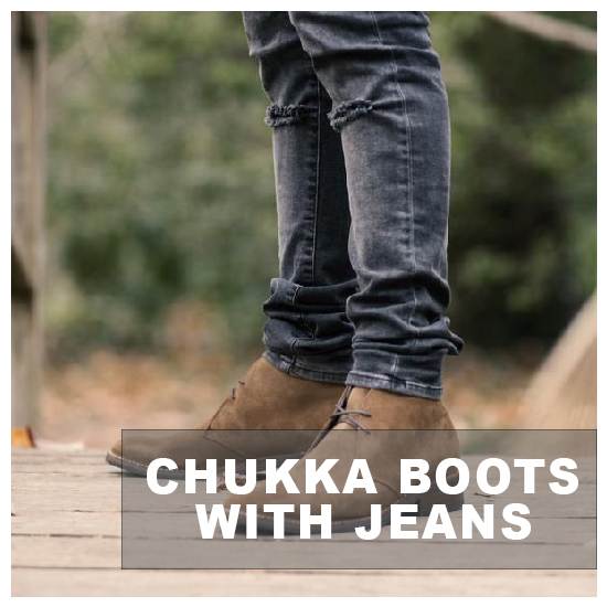 black chukka boots with jeans