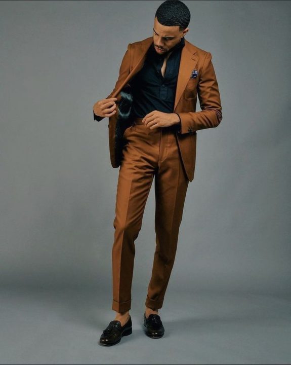 black and brown outfit idea men